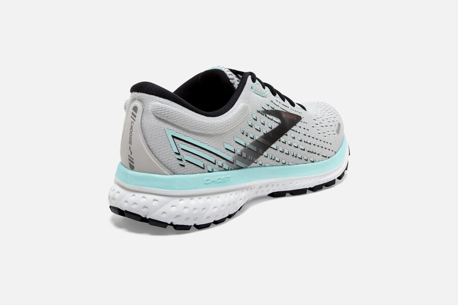 Brooks Israel Ghost 13 Road Running Shoes Womens - White/Black - ZTV-578346